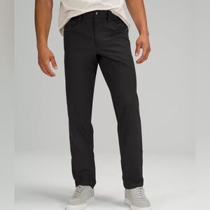 Lululemon men’s ABC black pants size 44 31” inseam zipper fly casual
